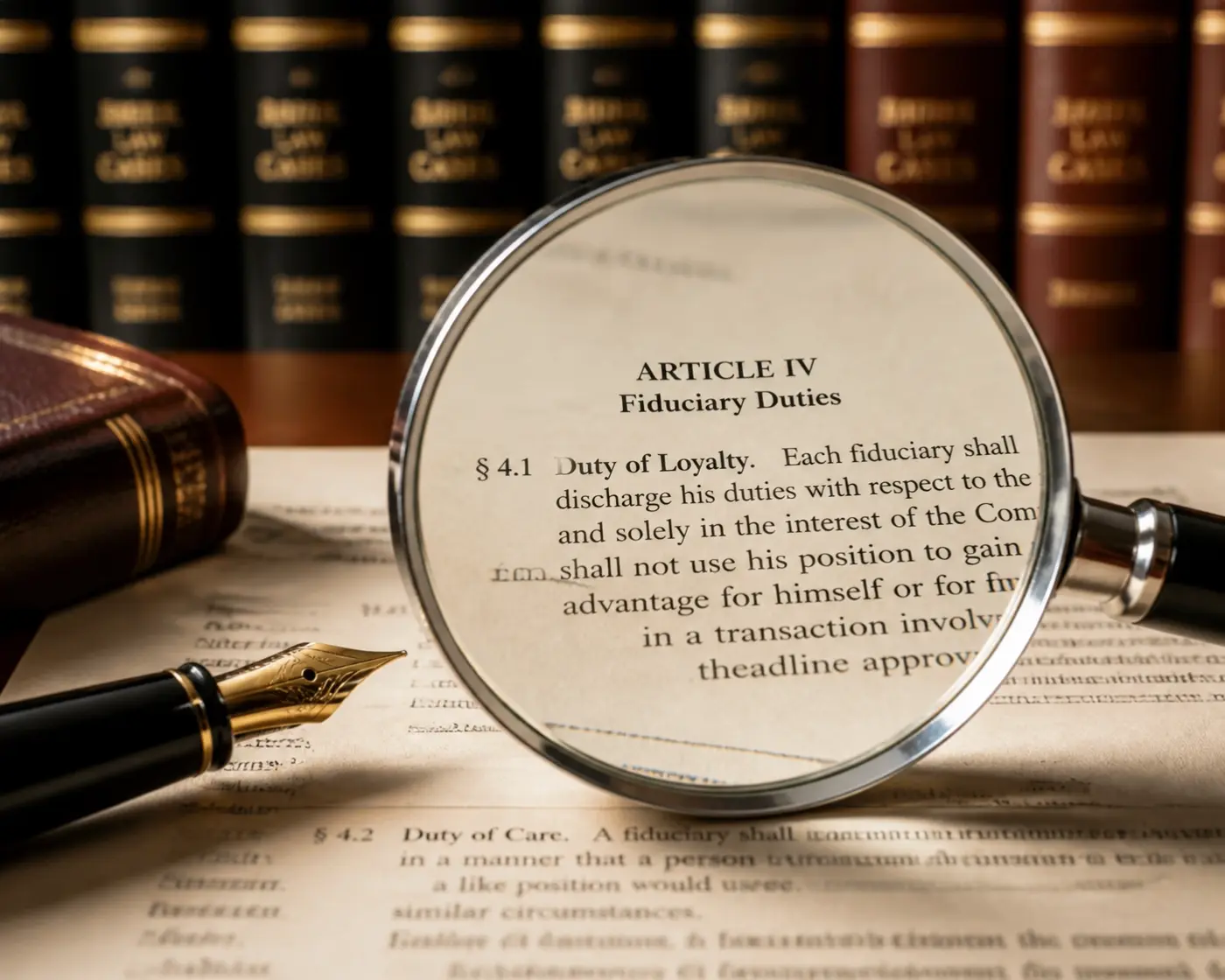 Legal document under a magnifying glass, showing the detailed vetting process of top legal search firms.