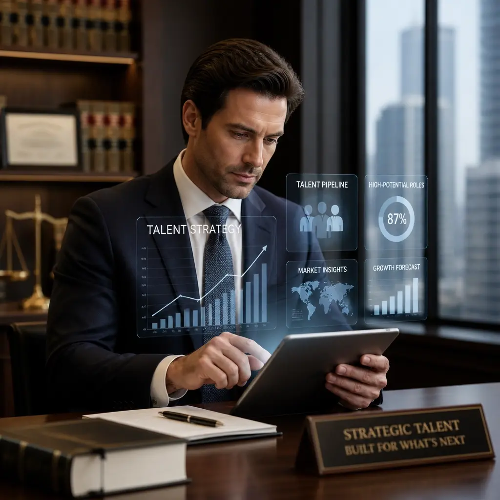Proactive talent planning with digital growth data in a modern law office