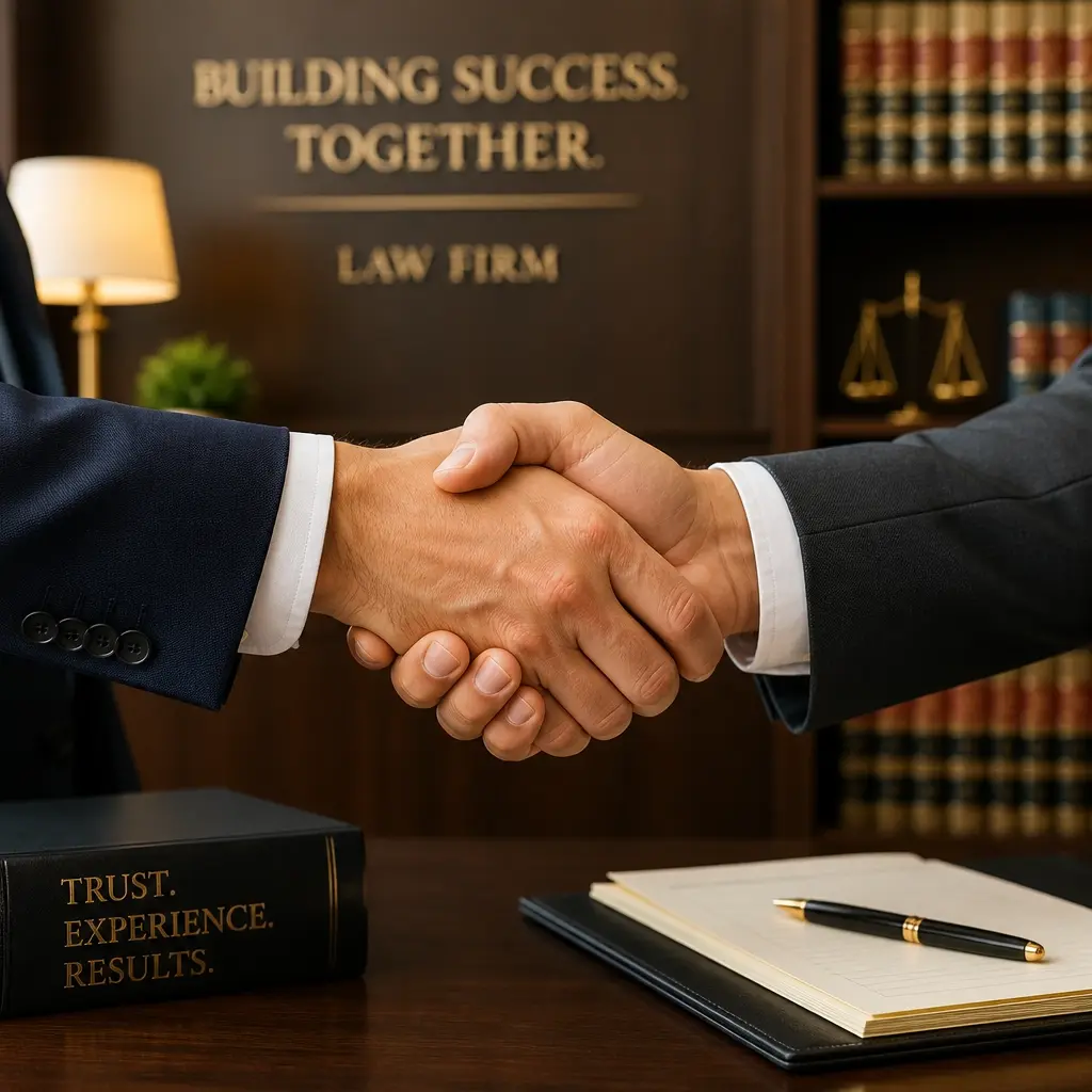 Professional handshake symbolizing a successful direct-hire placement and partnership