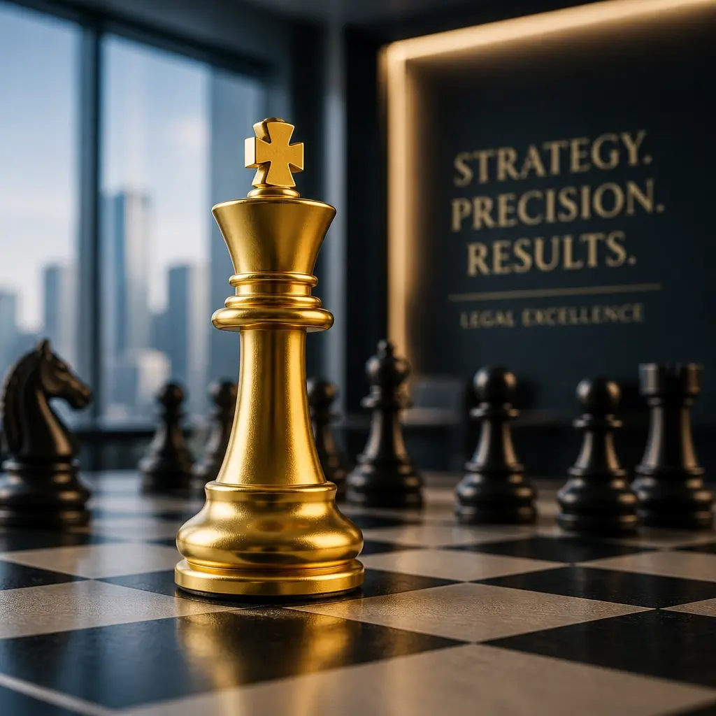 A conceptual image of a gold chess piece representing a competitive edge.