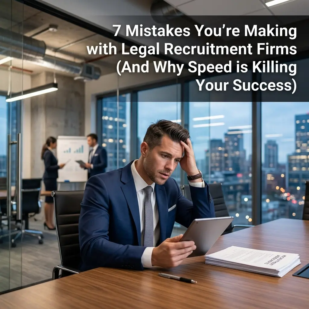 7 Mistakes You’re Making with Legal Recruitment Firms (And Why Speed is Killing Your Success)