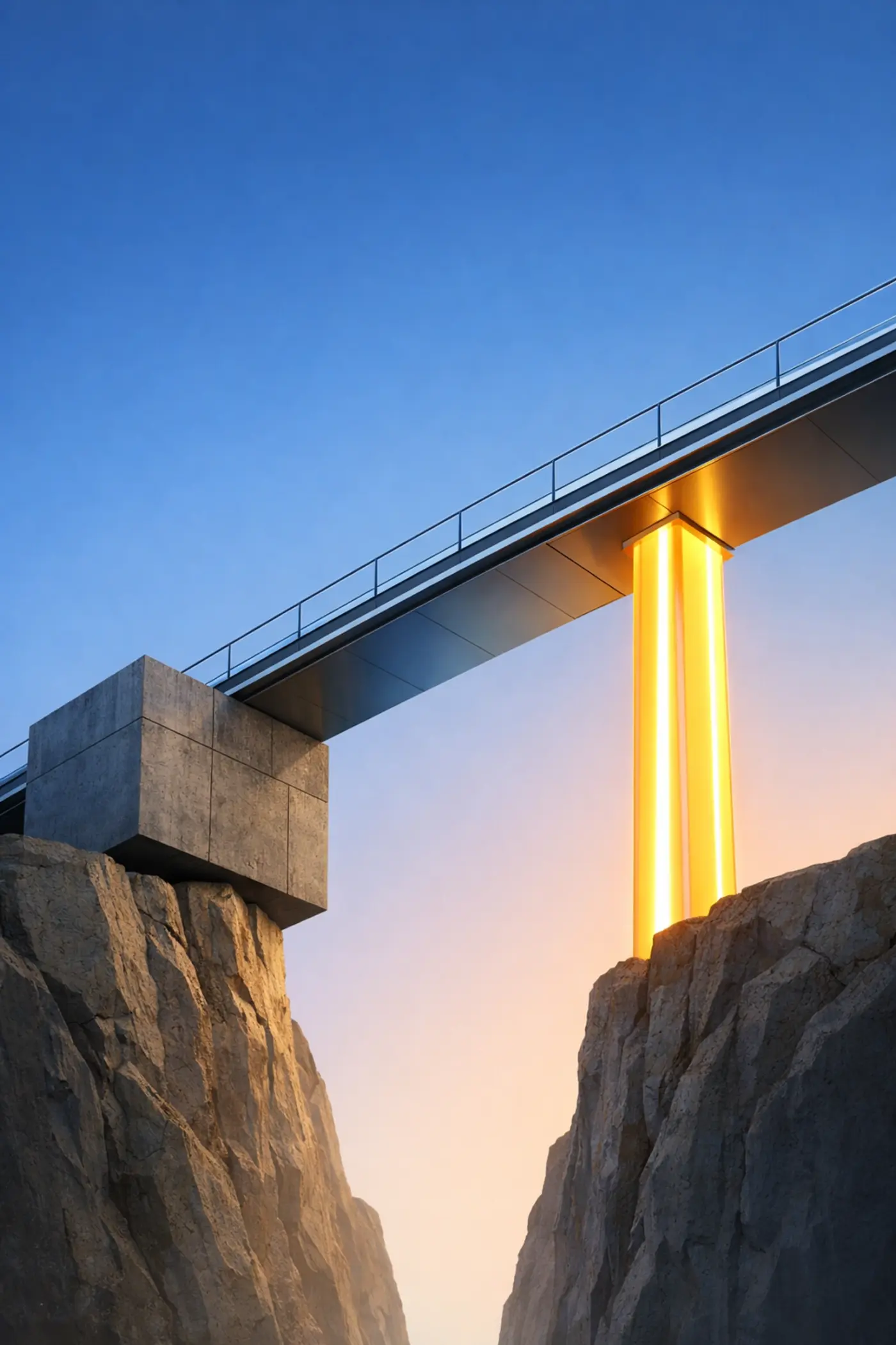 A bridge comparing fixed HR overhead costs with agile legal recruiting solutions for growth.
