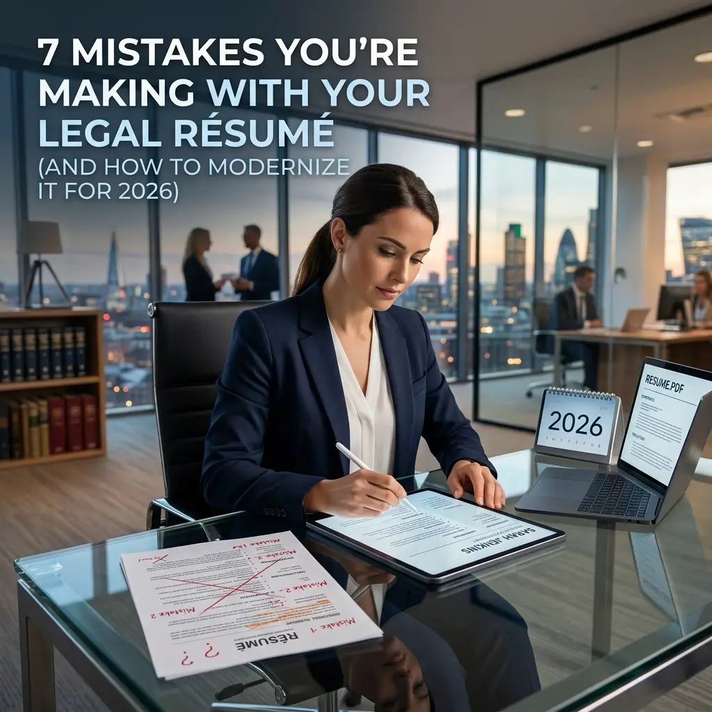 7 Mistakes You’re Making with Your Legal Résumé (and How to Modernize It for 2026)