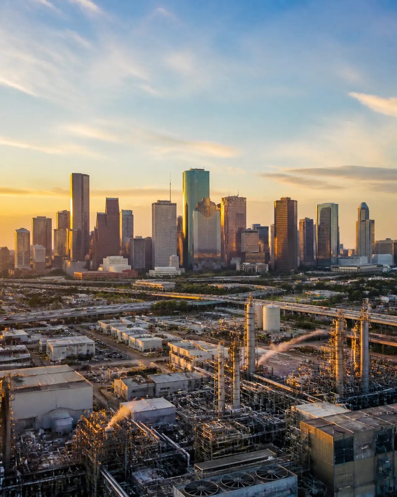 Houston skyline representing the competitive legal recruitment market