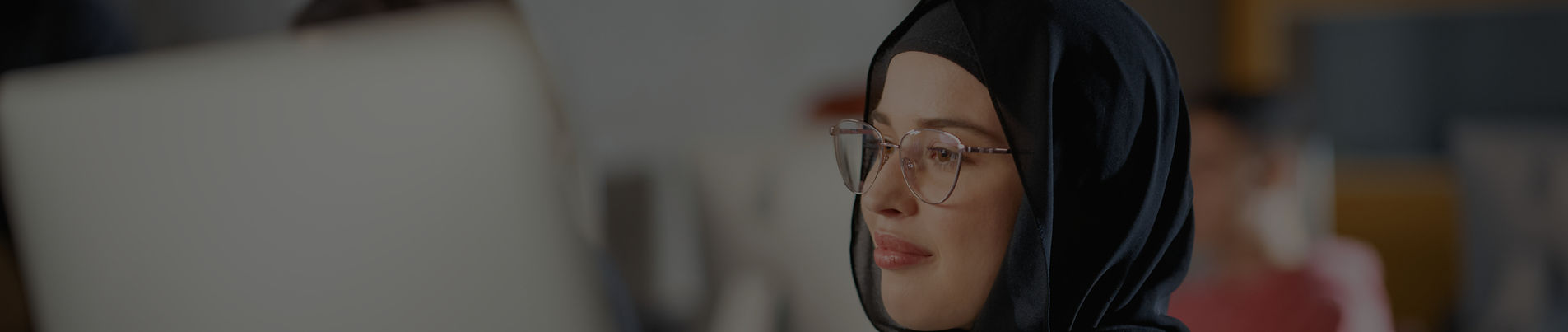 Legal professional at work in a law office